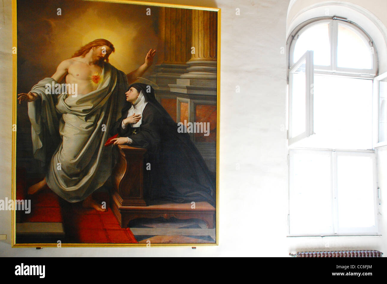 Affichage dans la peinture des Musées du Vatican, Cité du Vatican Banque D'Images