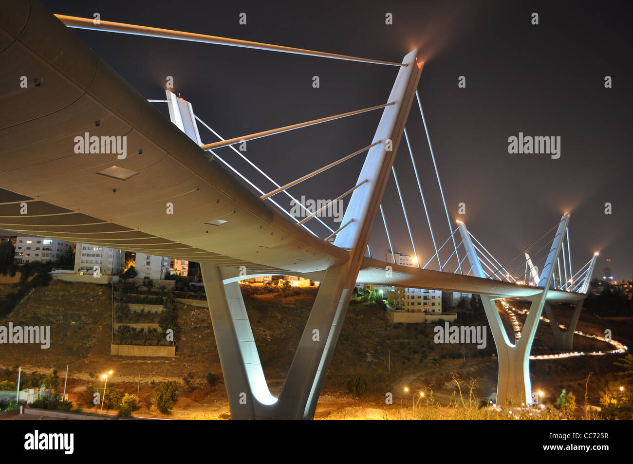 Pont surélevé en Jordanie, Moyen-Orient Banque D'Images