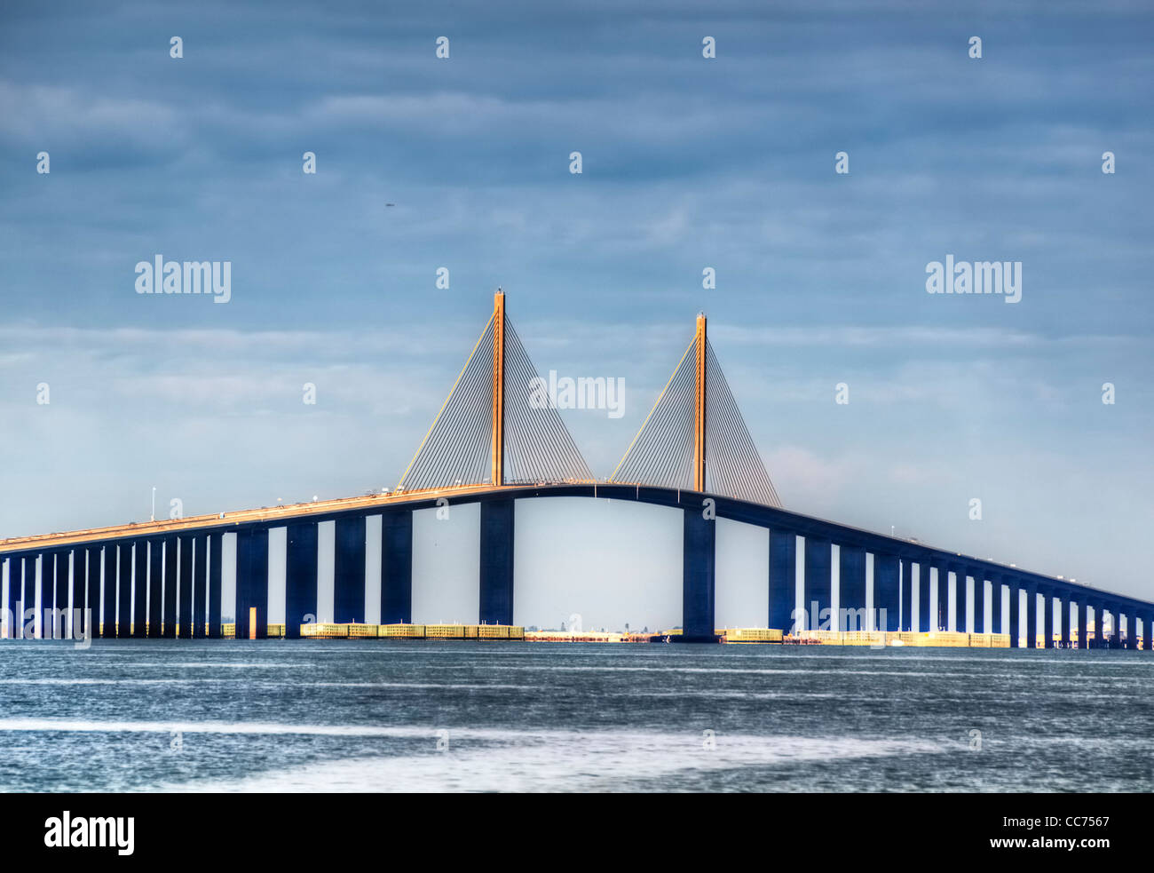 Sunshine Skyway à Saint-Pétersbourg, en Floride Banque D'Images