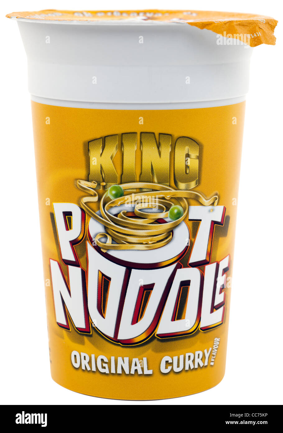 King Pot Noodle saveur curry original Banque D'Images