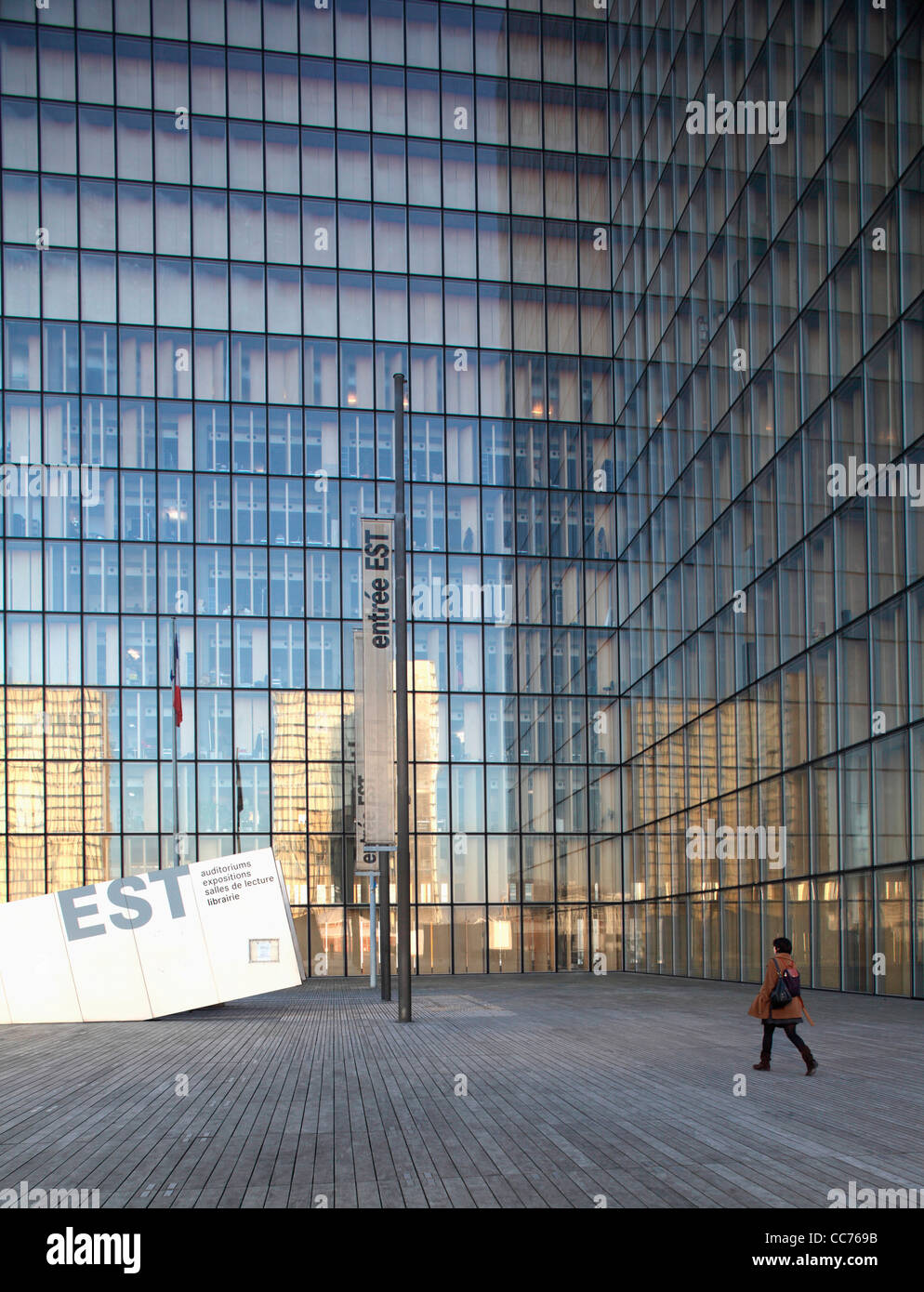 France, Paris, l'immeuble est de Bibliothèque nationale d'France-Bibliotheque nationale de France Banque D'Images