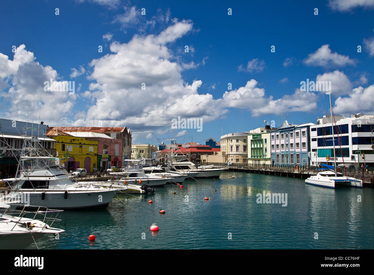 Constitution River, Careenage Bridgetown, Barbade Banque D'Images