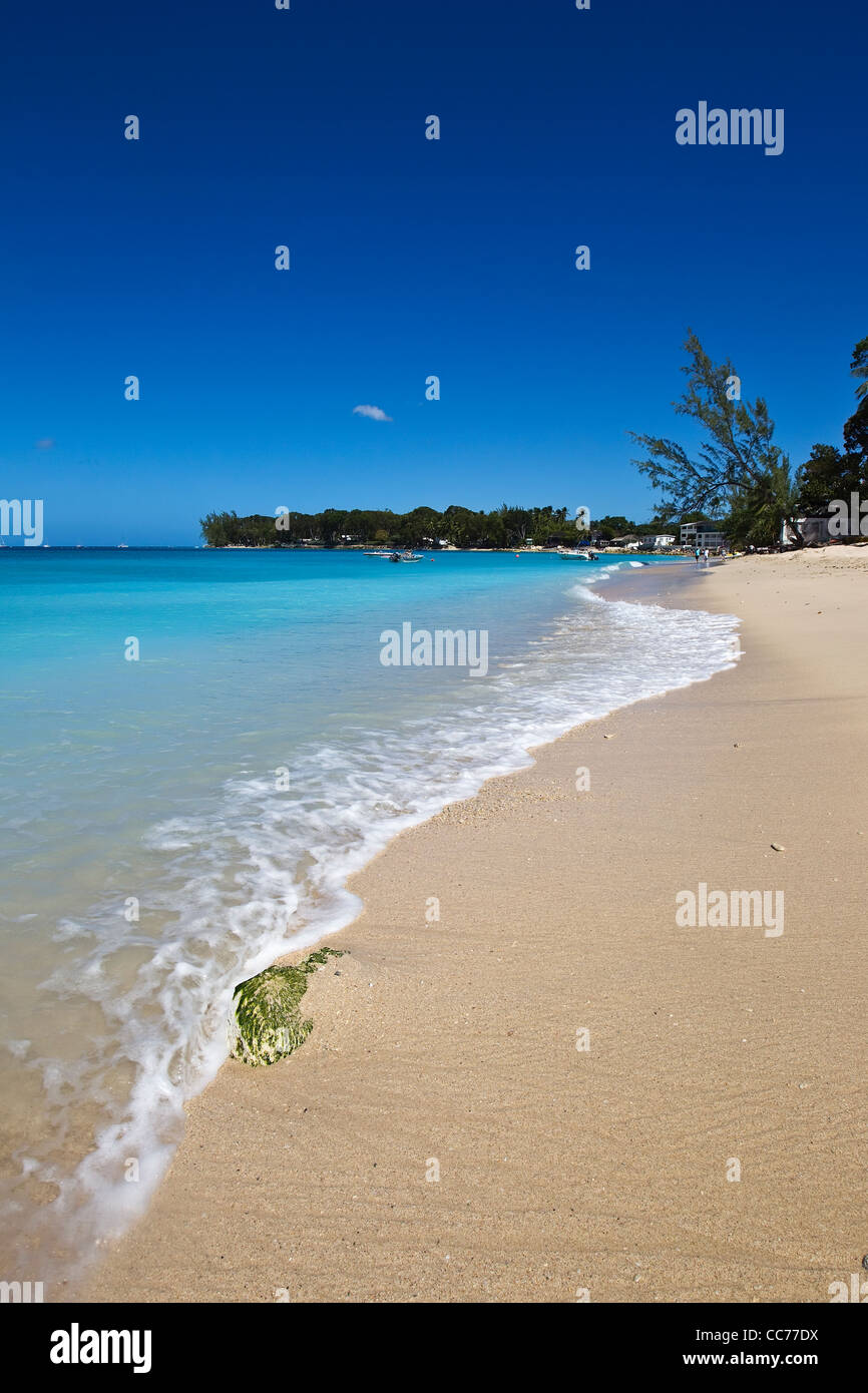 La Côte de Platine, St James, West Coast, la Barbade, la plage, Caraïbes, Antilles Banque D'Images