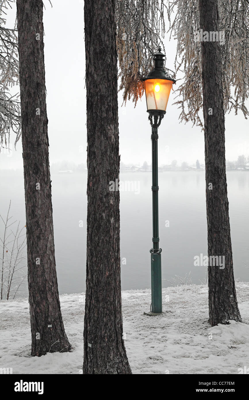 Alpes hiver Zell am see Banque D'Images