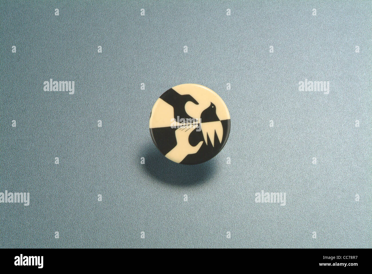 Bouton de la paix des années 60 Banque D'Images