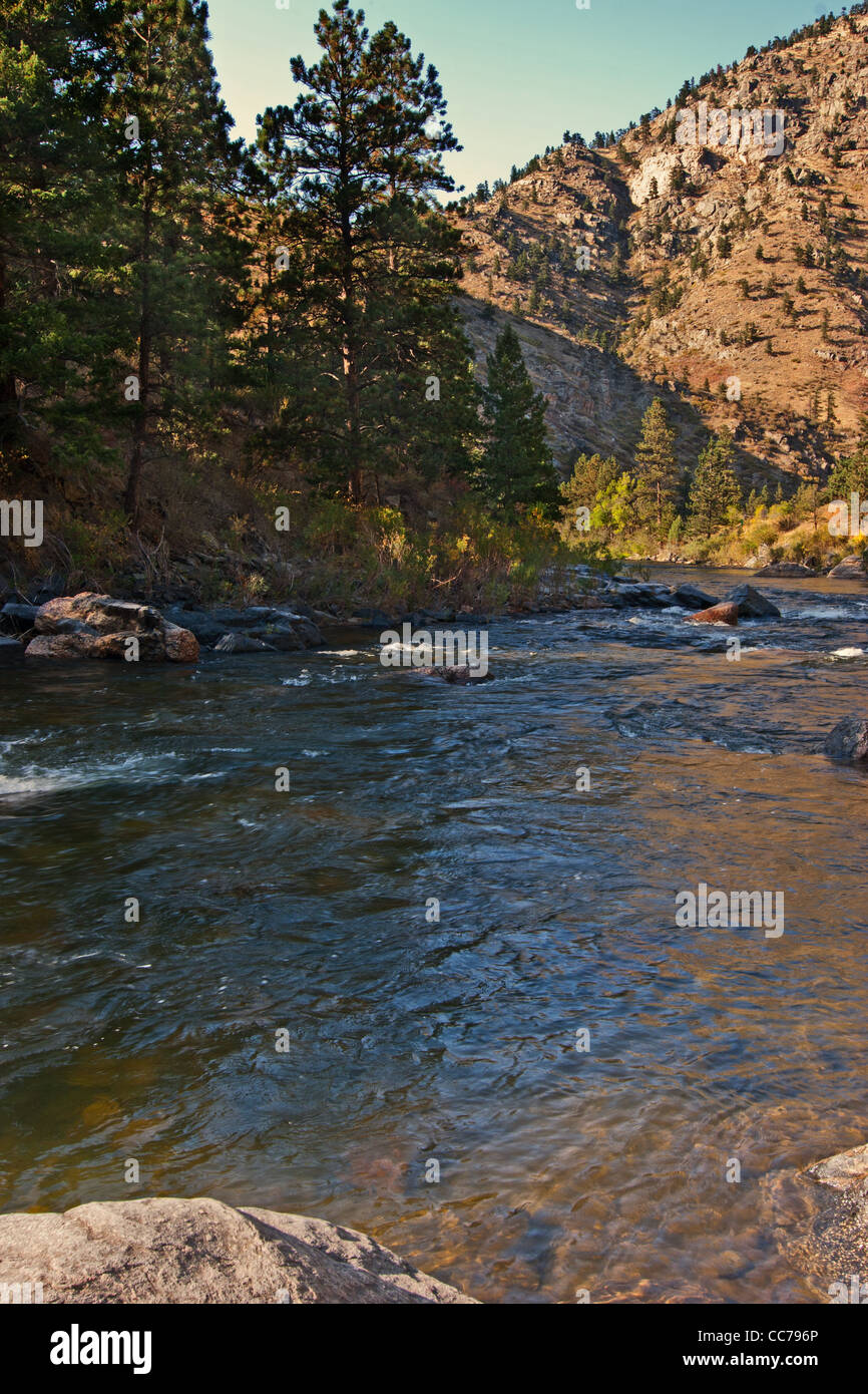 Powder River, dans le nord du Colorado Banque D'Images