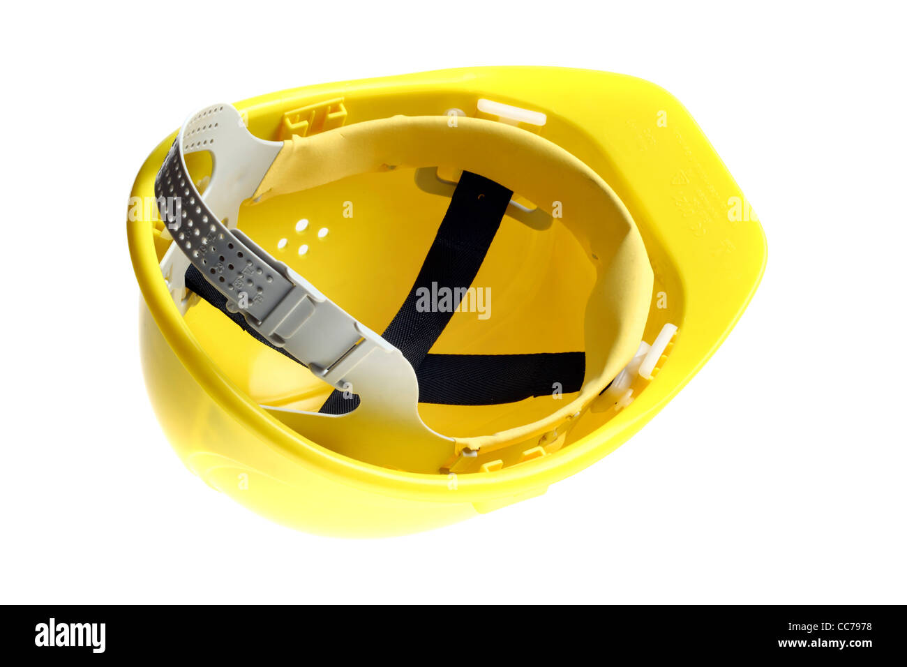 Casque jaune, l'équipement de protection personnelle. Banque D'Images