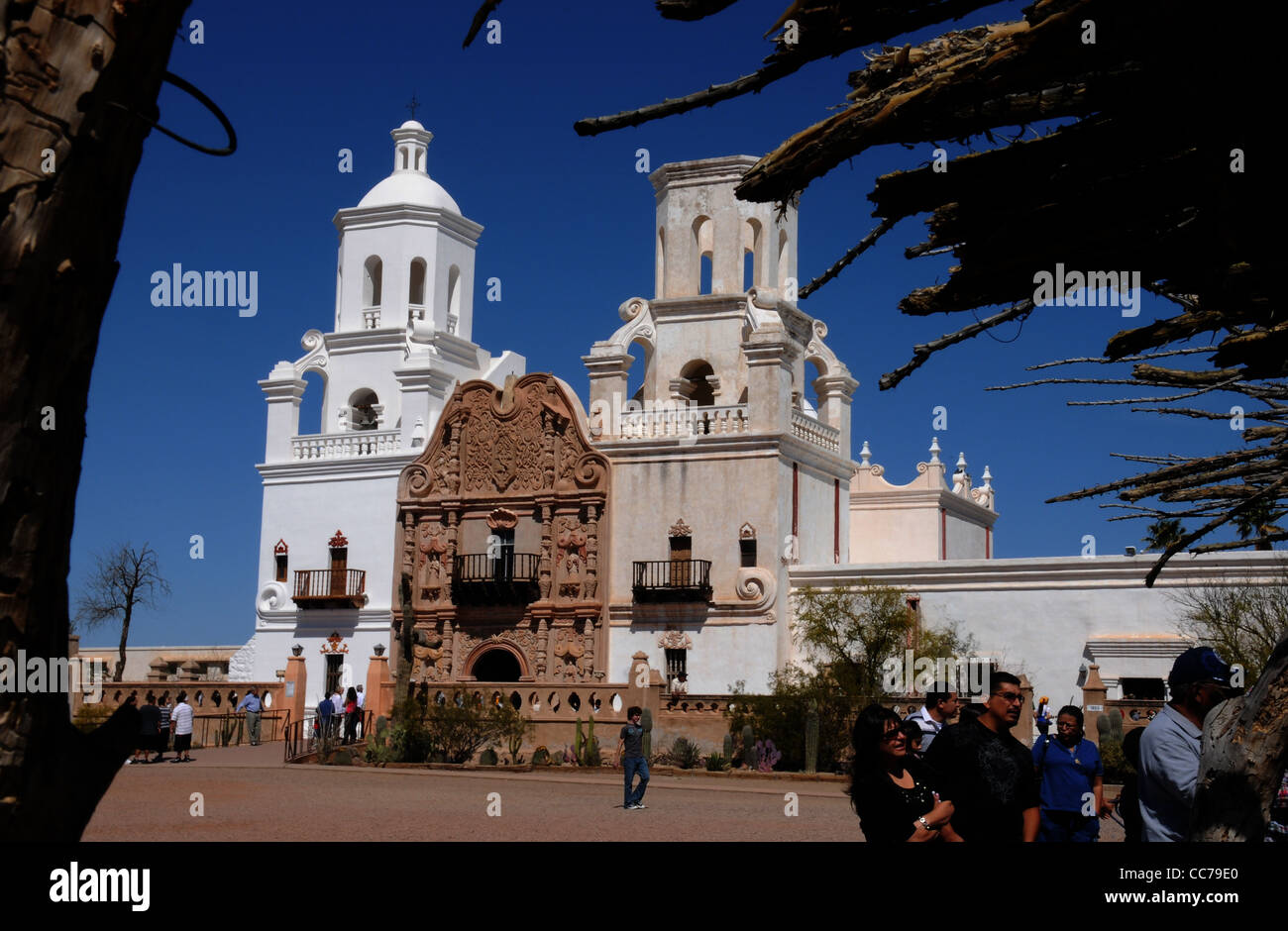 27e Wa:k Pow Wow, un événement, à San Xavier Mission à Tucson, Arizona, USA. Banque D'Images