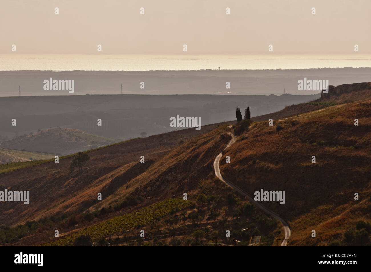 Monte Adranone - Sambuca di Sicilia - voir Banque D'Images