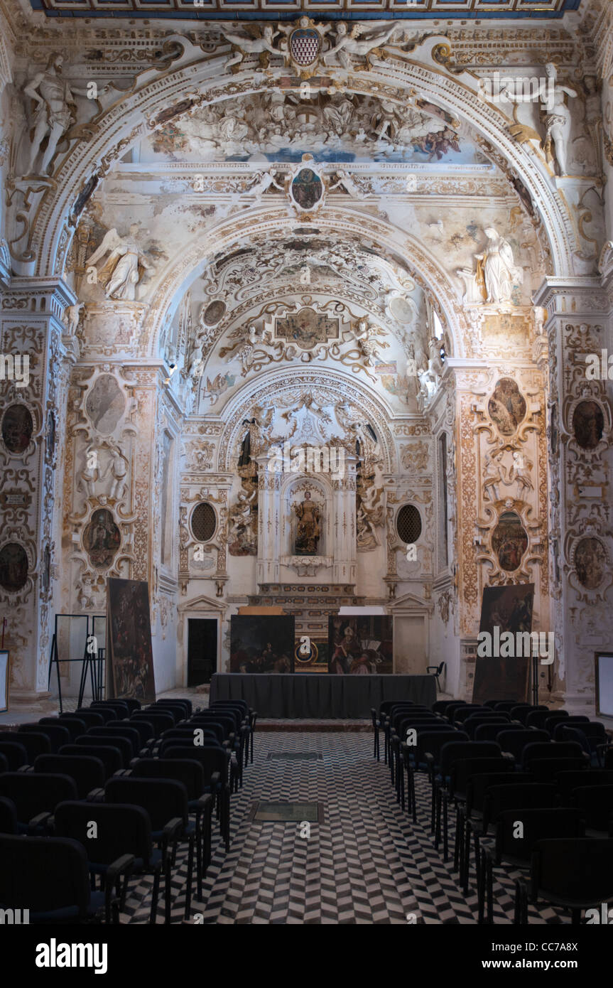 Sciacca - intérieur de cathédrale Banque D'Images