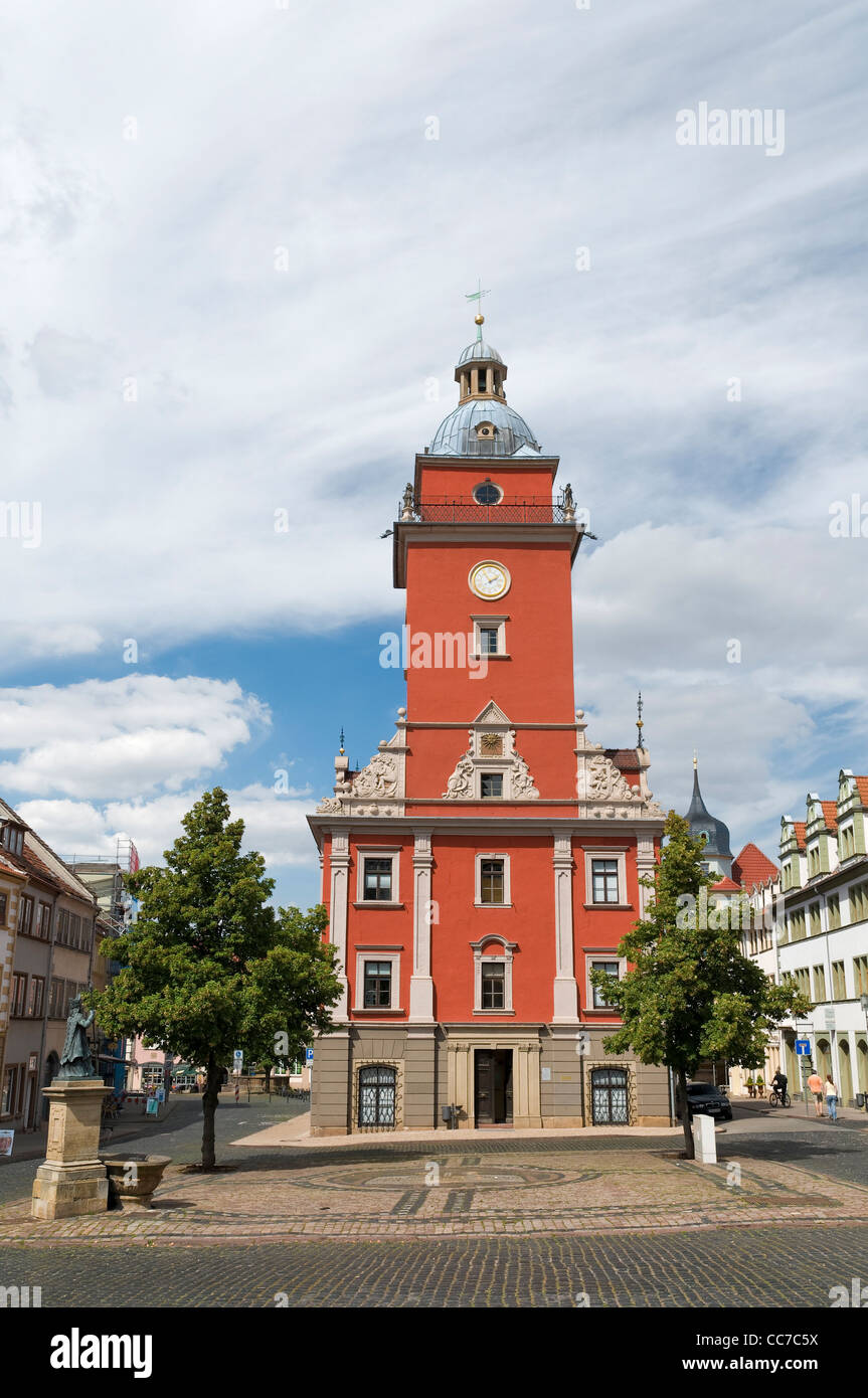 L'hôtel de ville, Gotha, Thuringe, Allemagne, Europe Banque D'Images