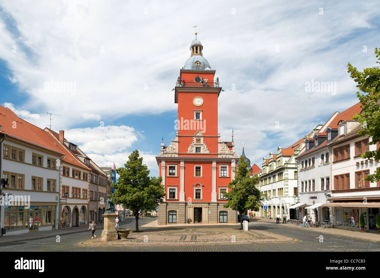 L'hôtel de ville, Gotha, Thuringe, Allemagne, Europe Banque D'Images