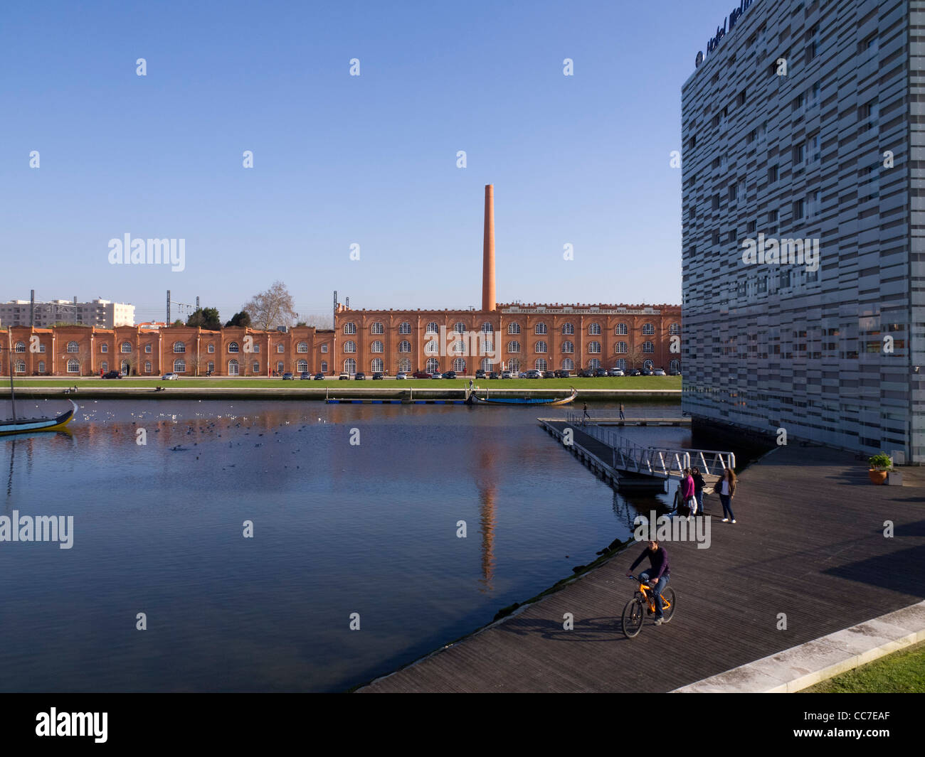 Fabrica Campos, une ancienne usine de céramique du 19e siècle à Aveiro, Portugal, centre culturel tourné Banque D'Images