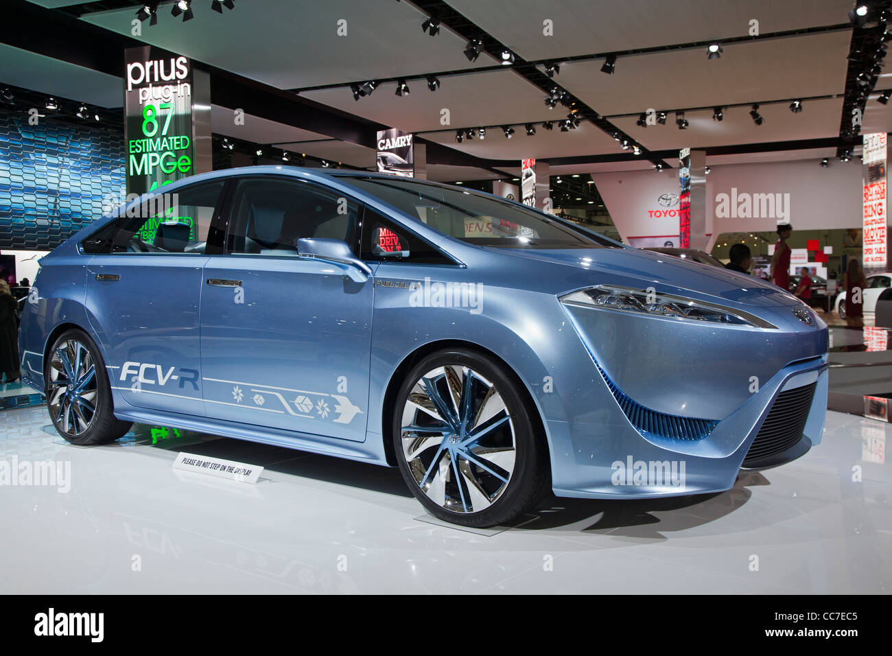 Toyota FCV-R à pile à combustible hydrogène véhicule Banque D'Images