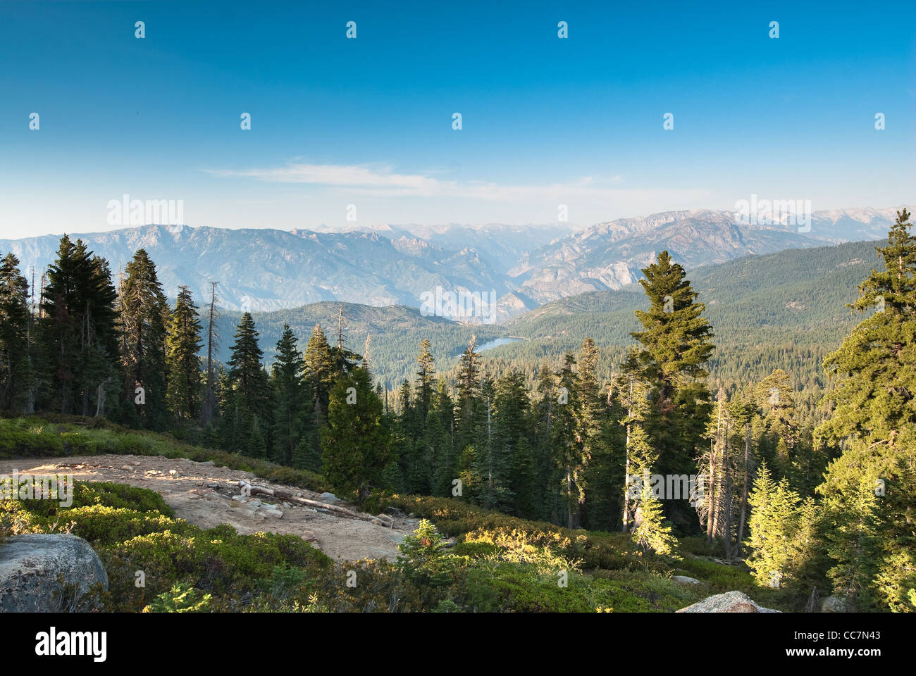 Panorama dans le parc national Kings Canyon, Californie, USA Banque D'Images