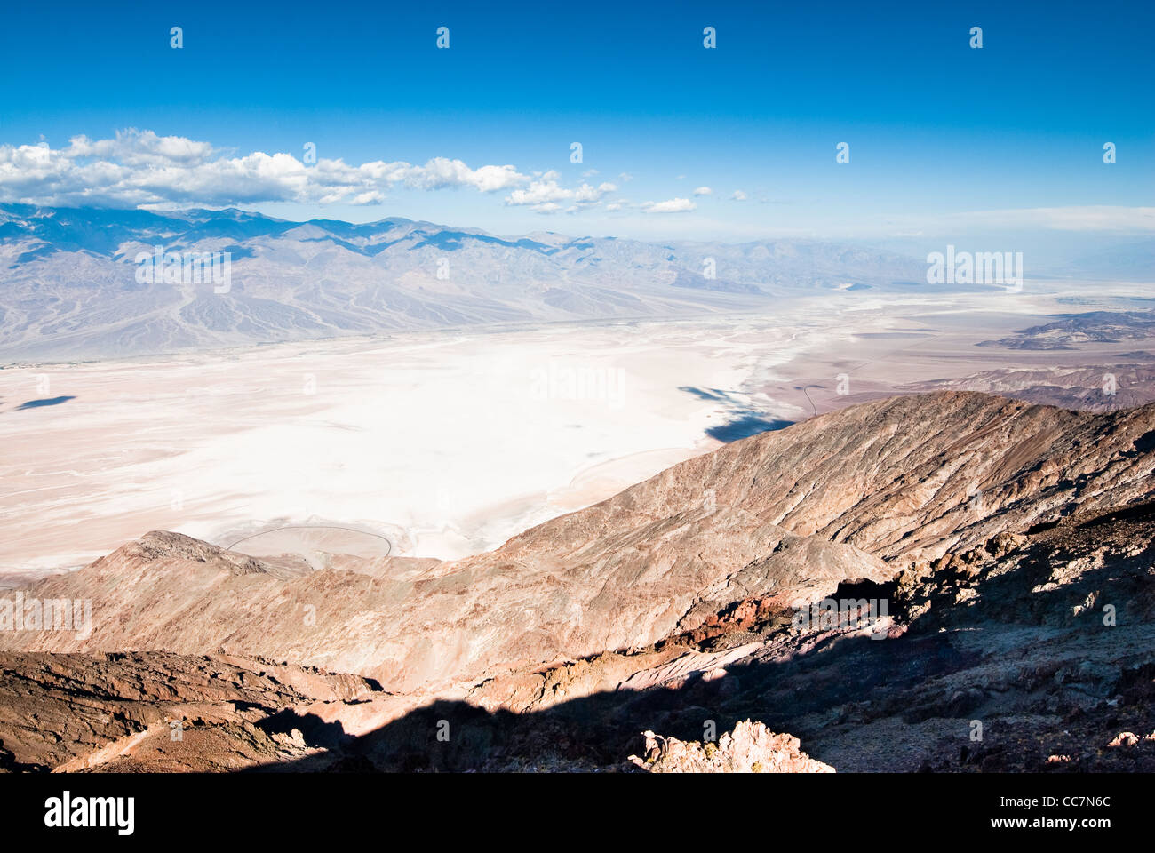 Vue panoramique de Dantes View mountain peak sur Death Valley National Park, Nevada, USA Banque D'Images