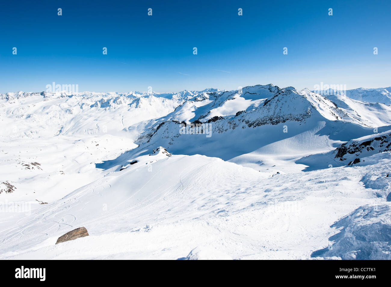 Vue panoramique de plus de Gemsstock, Andermatt swiss alps, Suisse Banque D'Images