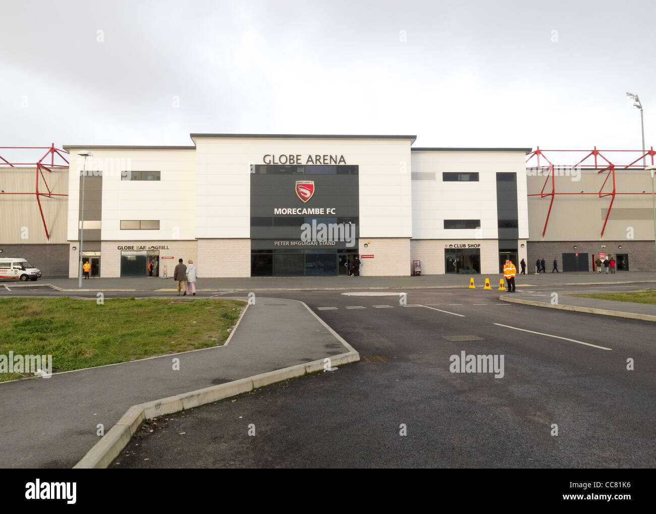 Le Club de Football de Morecambe Globe Arena Banque D'Images