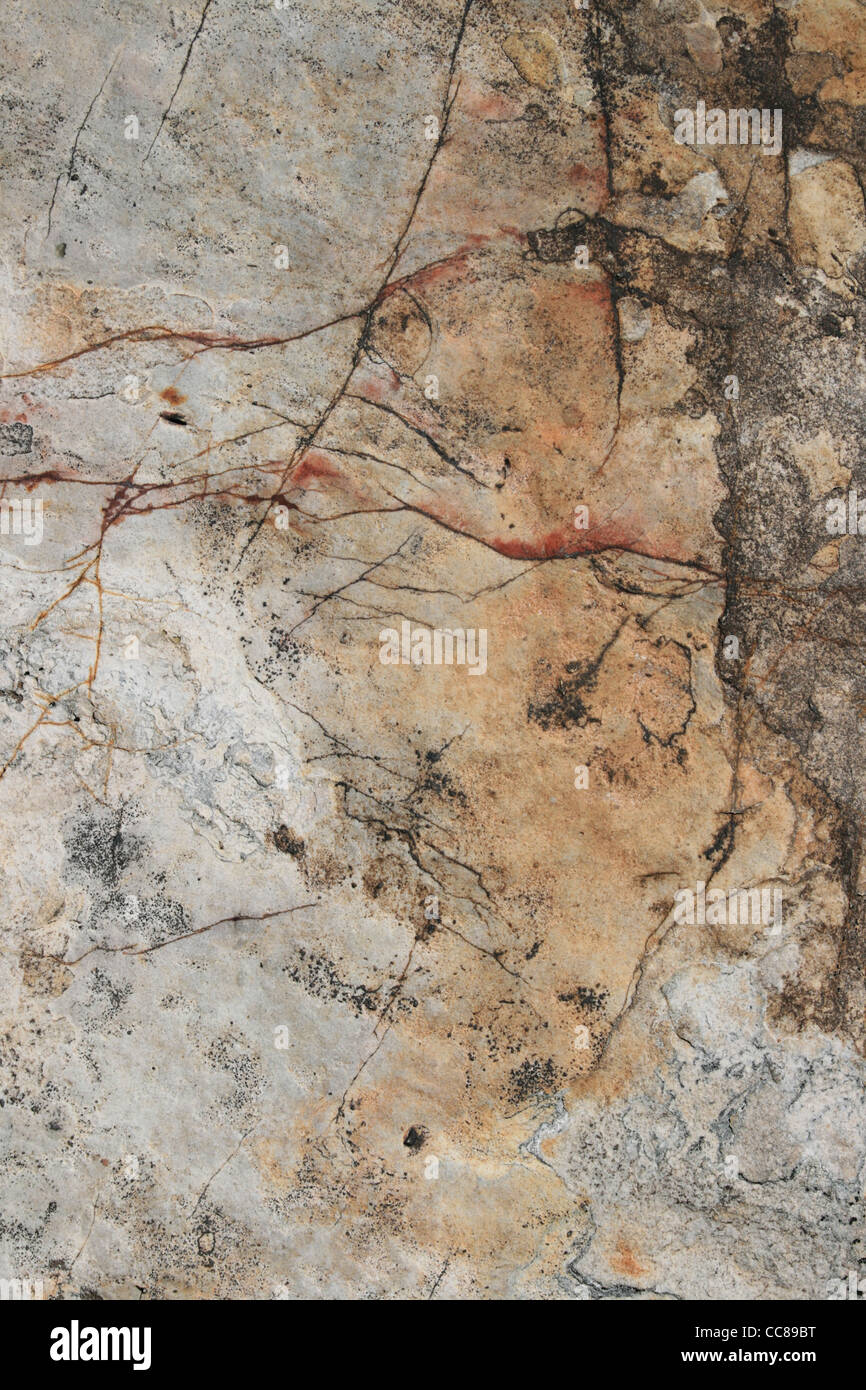 Quartzite concassé surface rock fond Banque D'Images