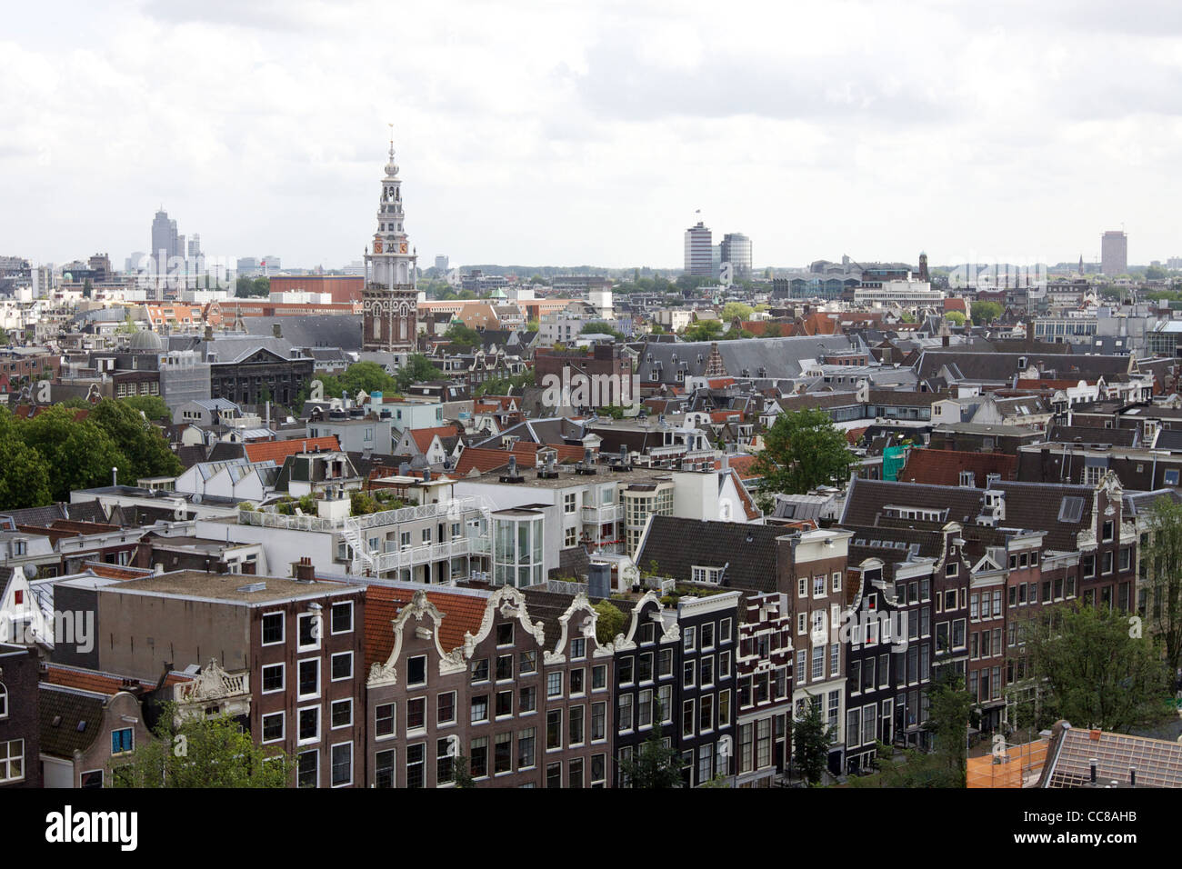 Vue aérienne d'Amsterdam Banque D'Images