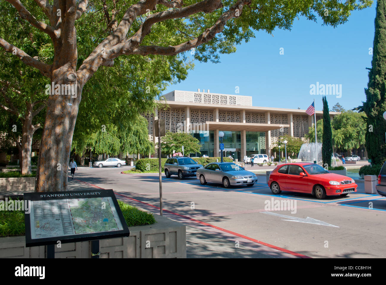 Entrée de l'hôpital de Stanford Banque D'Images