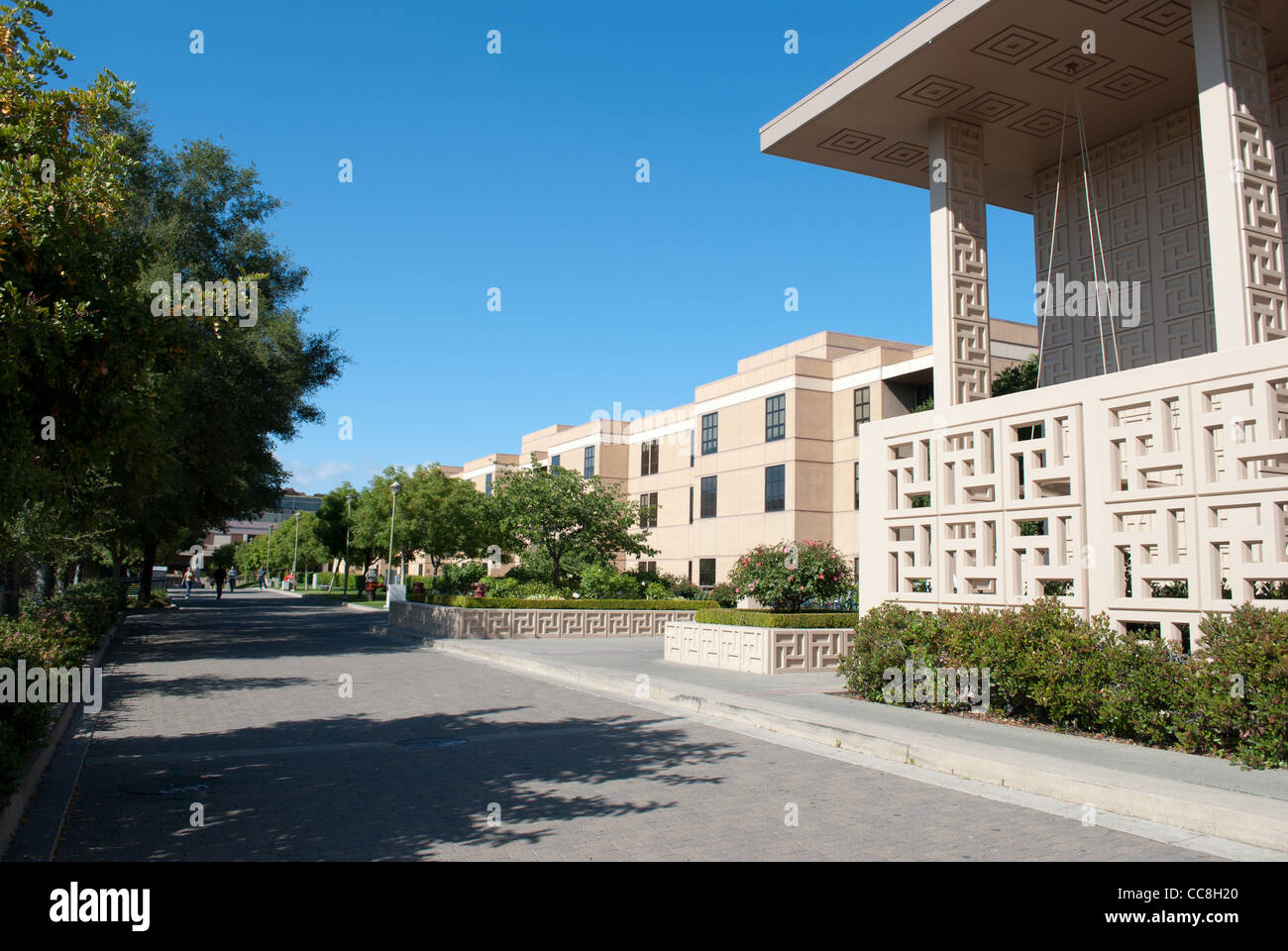 Entrée de l'hôpital de Stanford Banque D'Images