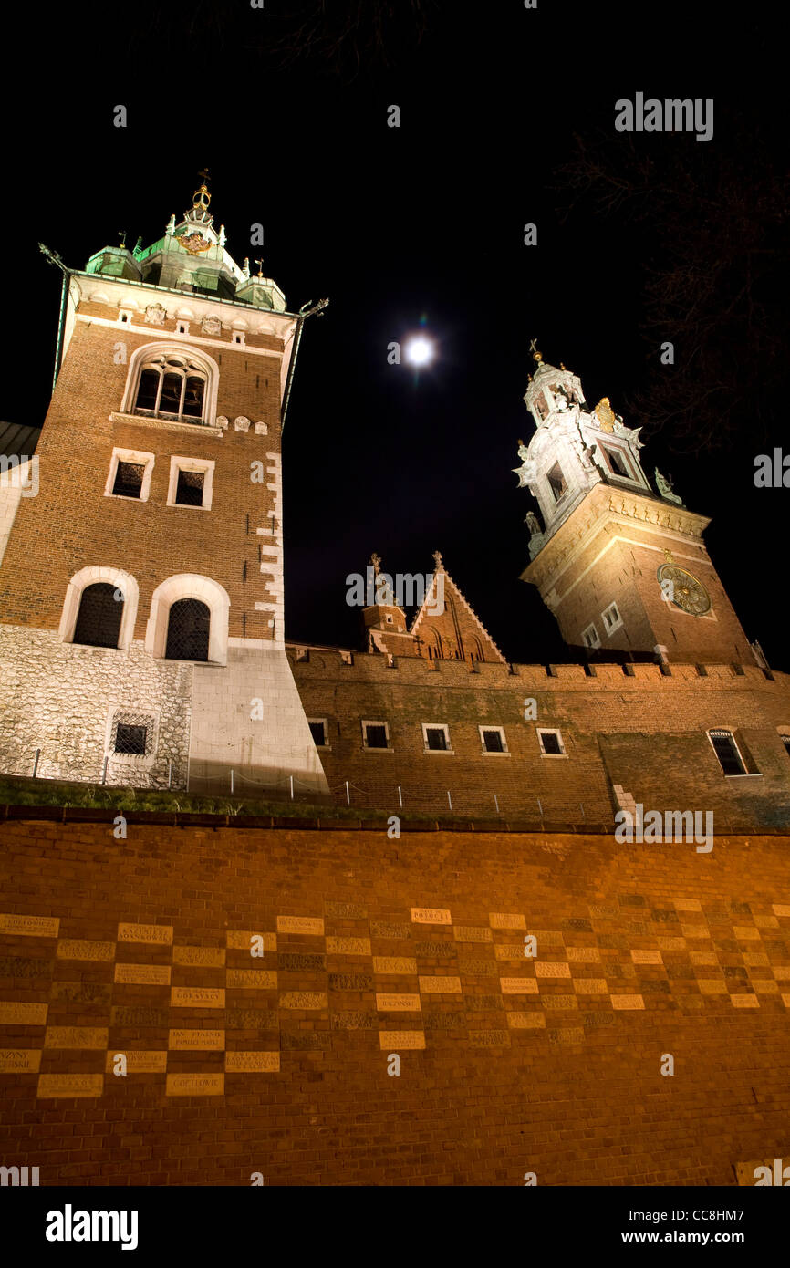 Le château de Wawel, à Cracovie, Pologne Banque D'Images