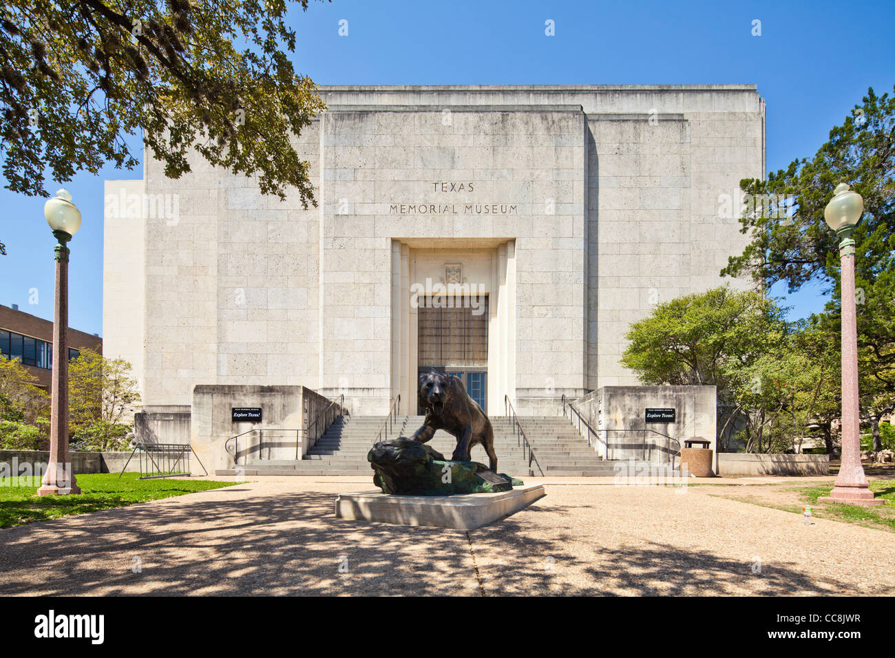 Musée commémoratif de l'Université du Texas, Austin, TX Banque D'Images