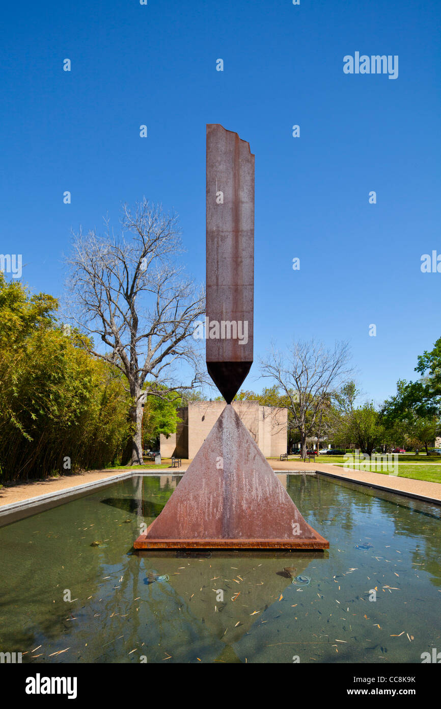 Broken Obelisk, Rothko Chapel, Houston, Texas Banque D'Images