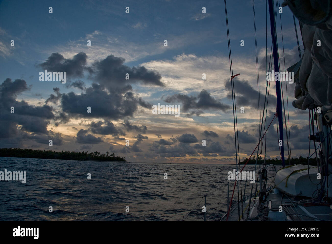 Polynésie Française Tuamotu Ahé Banque D'Images