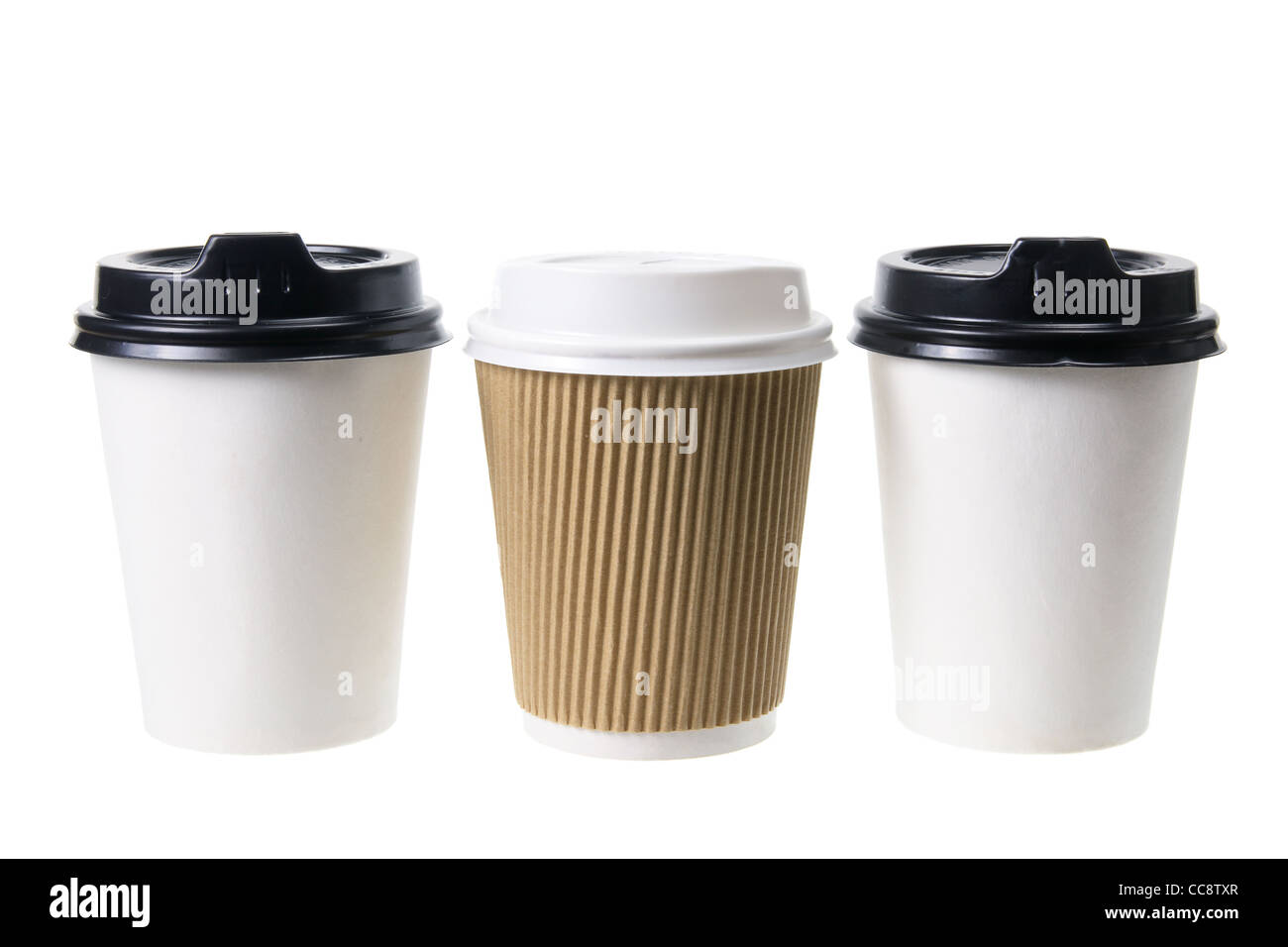 Tasses de café à emporter Banque D'Images Tasses de café à emporter Banque D'Images