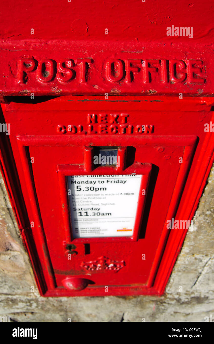 Royal Mail traditionnelle lettre fort dans le mur d'Édimbourg, Écosse, Royaume-Uni Banque D'Images