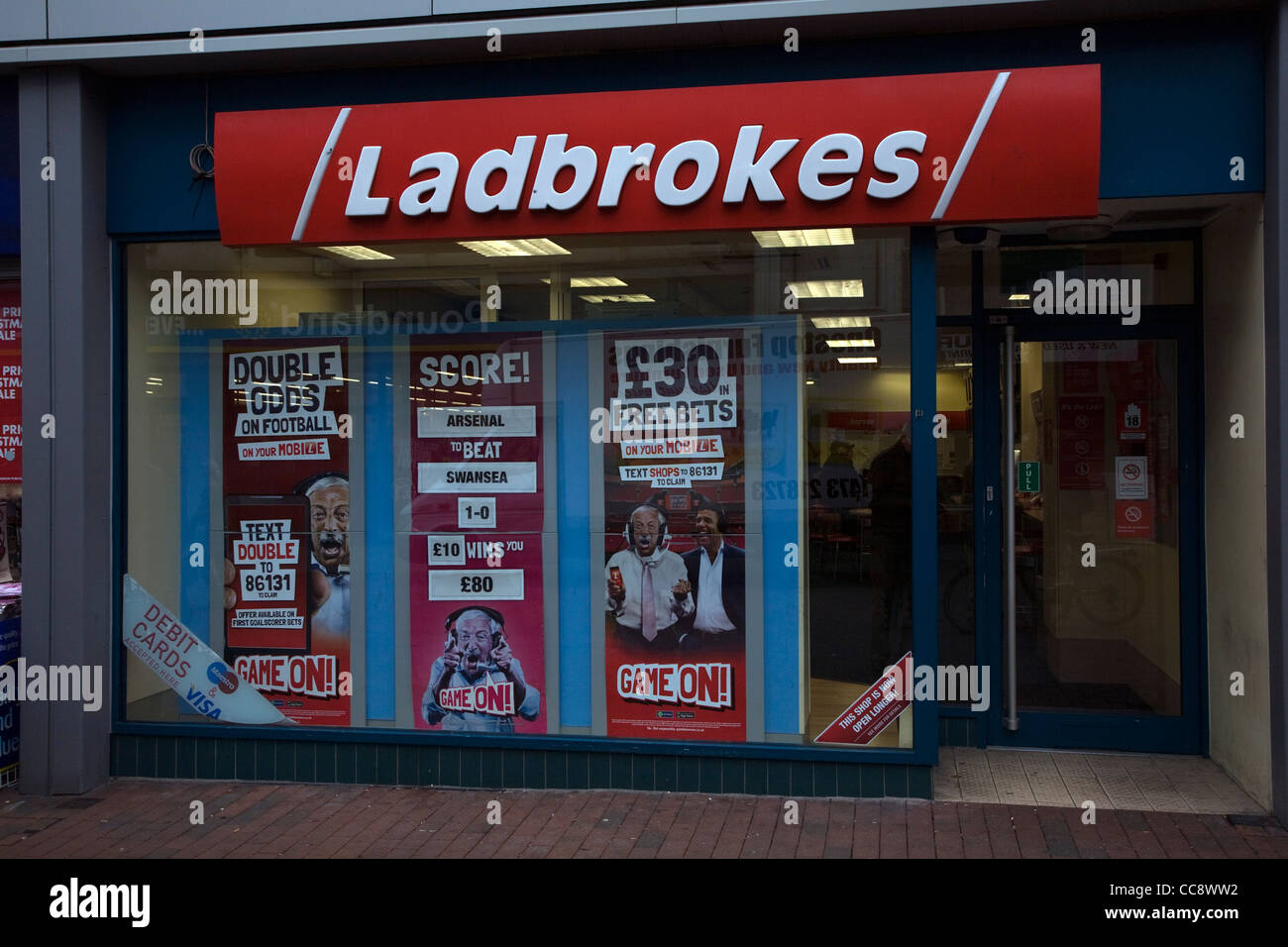 Ladbrokes betting shop Banque D'Images