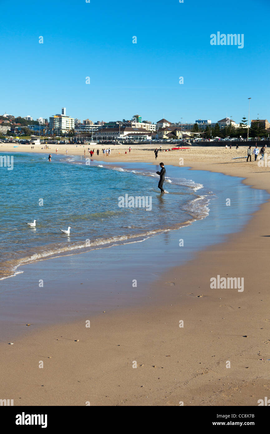 Bondi Beach Sydney en hiver Banque D'Images