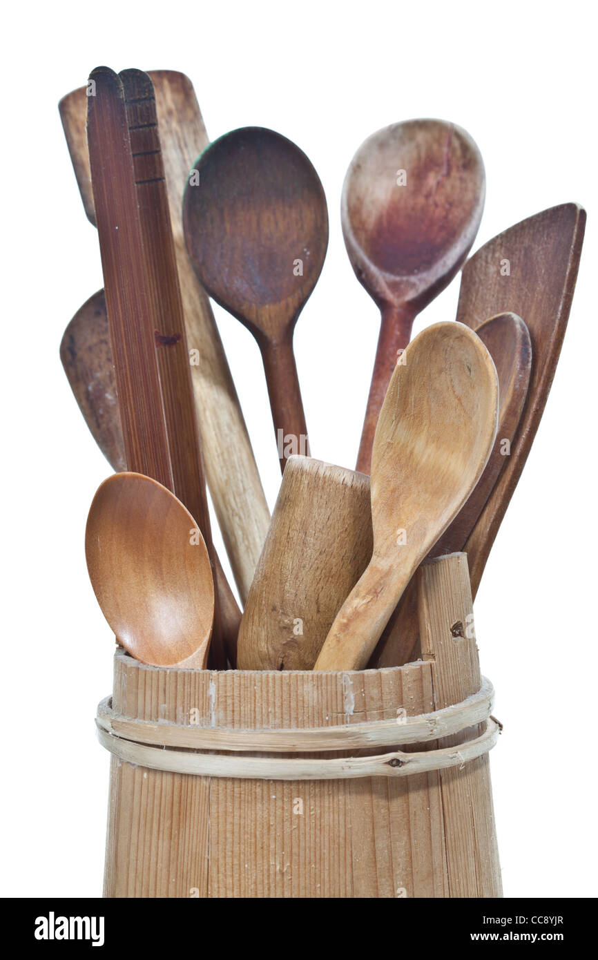 Cuisine en bois dans la tasse Banque D'Images