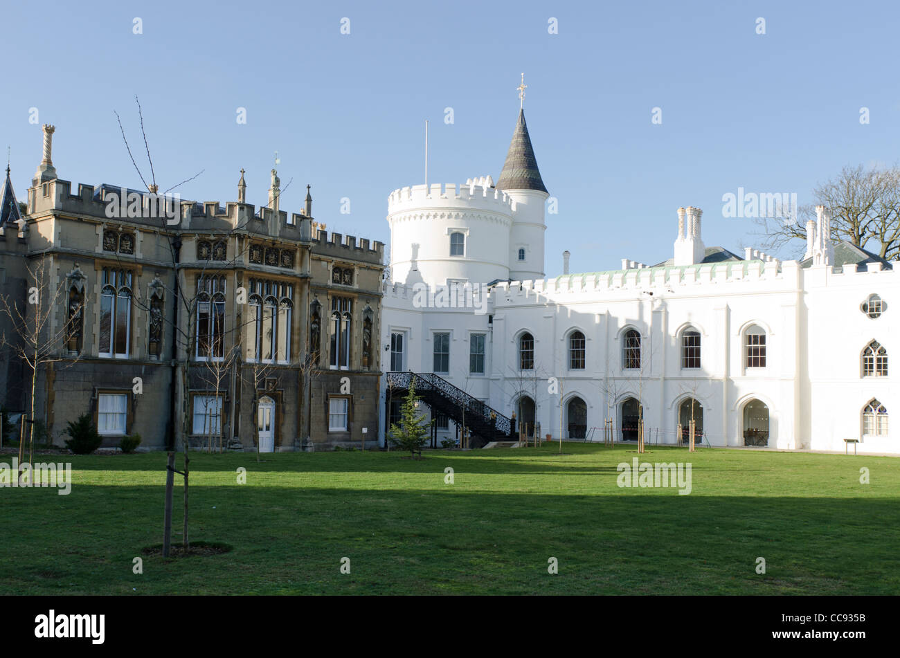 Strawberry Hill House home d'Horace Walpole. Banque D'Images