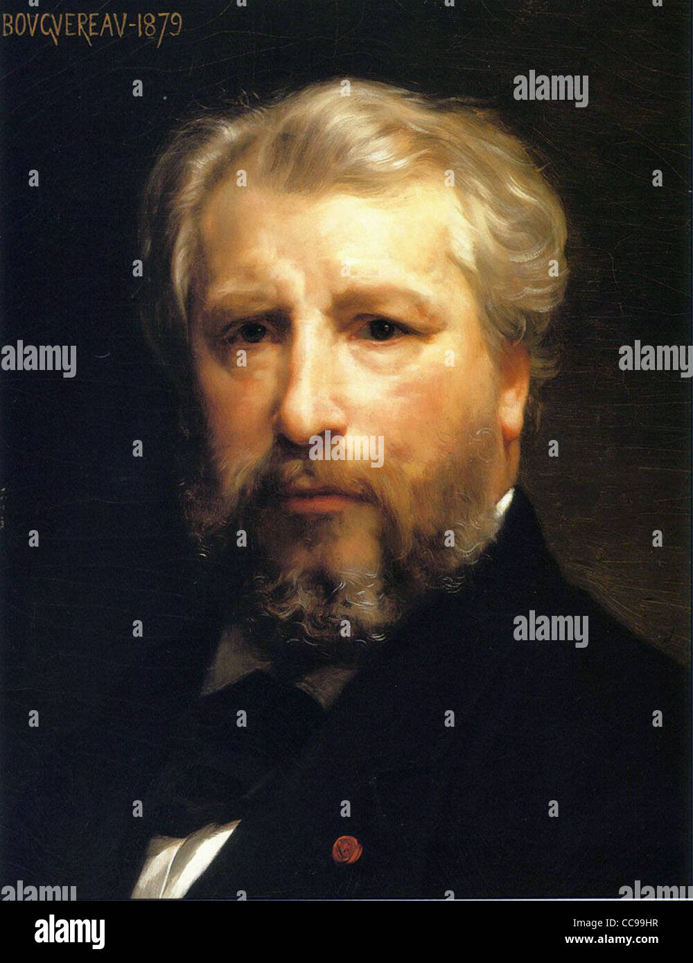 William Adolphe Bouguereau Autoportrait xixe siècle école française Banque D'Images