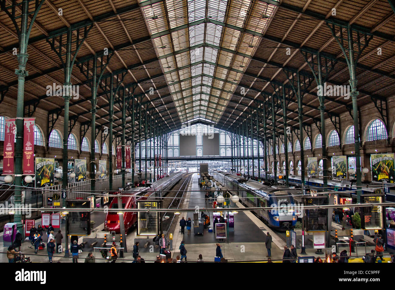 La gare du Nord à Paris ( France) Banque D'Images