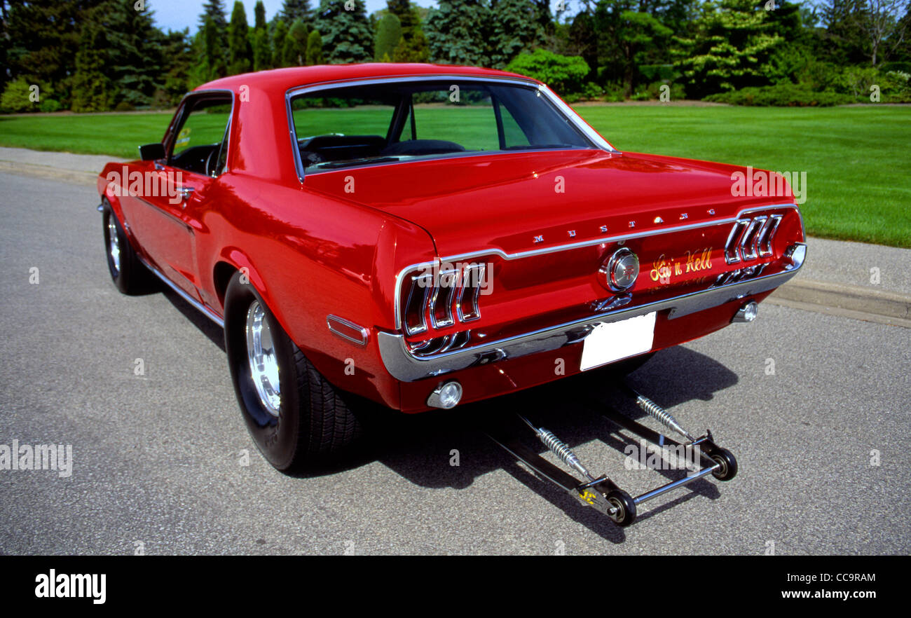 1968 Ford Mustang Pro Street Banque D'Images