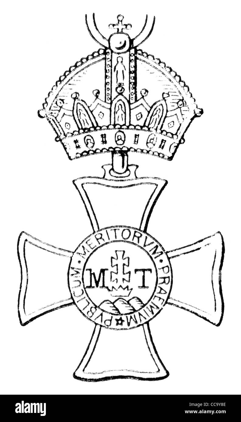 L'Hongrois Royal Ordre de Saint Stephen (Empire austro-hongrois, 1764). Banque D'Images