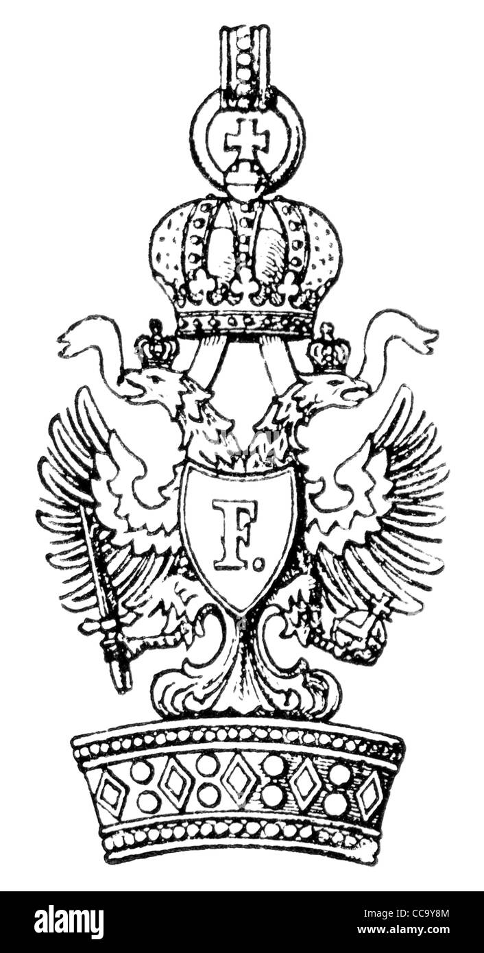 L'Ordre impérial de la Couronne de fer (Empire austro-hongrois, 1816). Banque D'Images