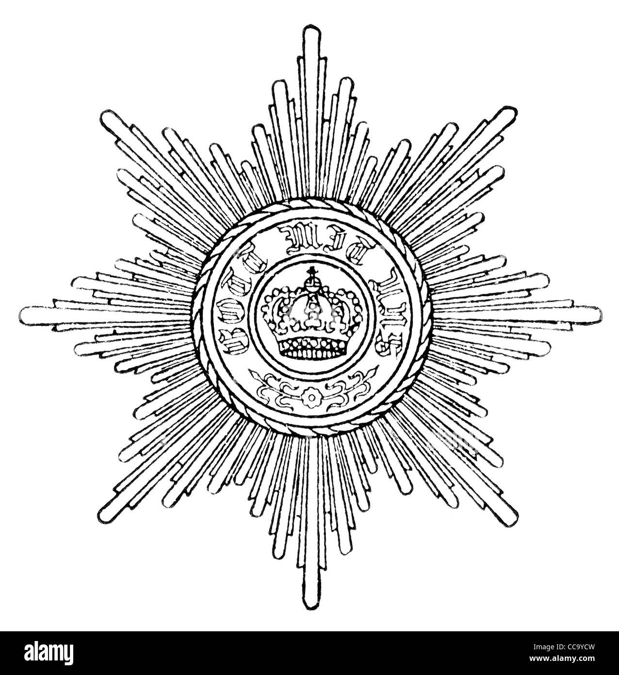 Ordre du Mérite de la Couronne de Prusse, la Prusse (1901) Banque D'Images