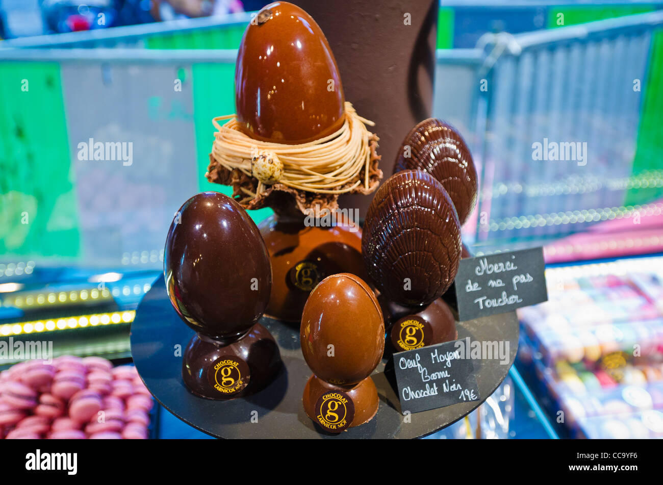 Chocolat à Georges Larnicol, Paris, France Banque D'Images