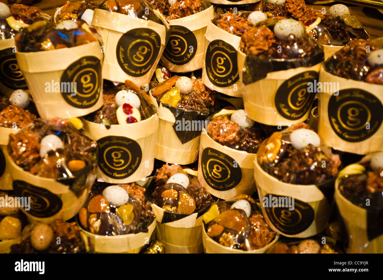 Chocolats à Georges Larnicol, Paris, France Banque D'Images