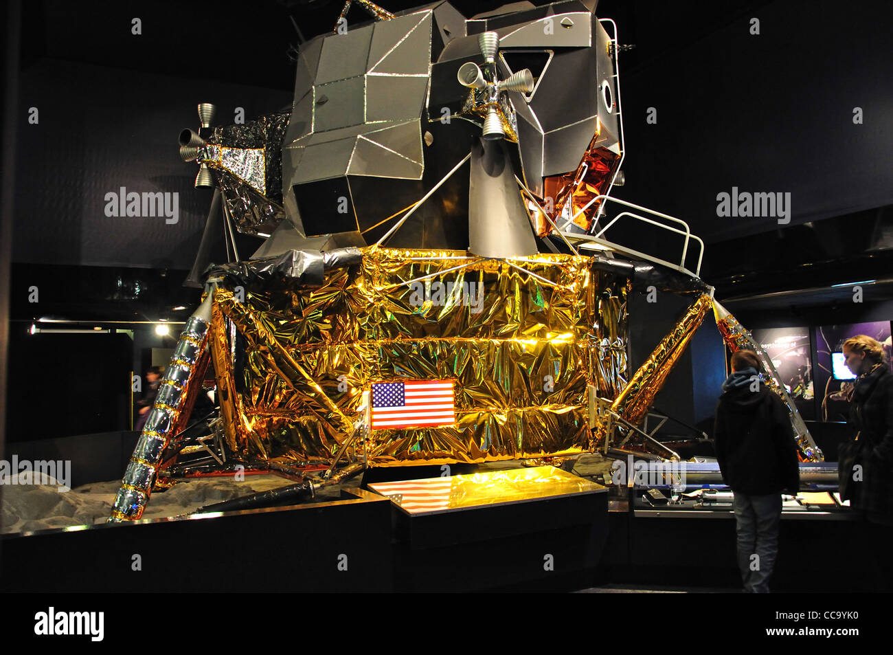 Capsule d'atterrissage lune. Nous au Science Museum, Exhibition Road, Kensington, London, England, United Kingdo Banque D'Images