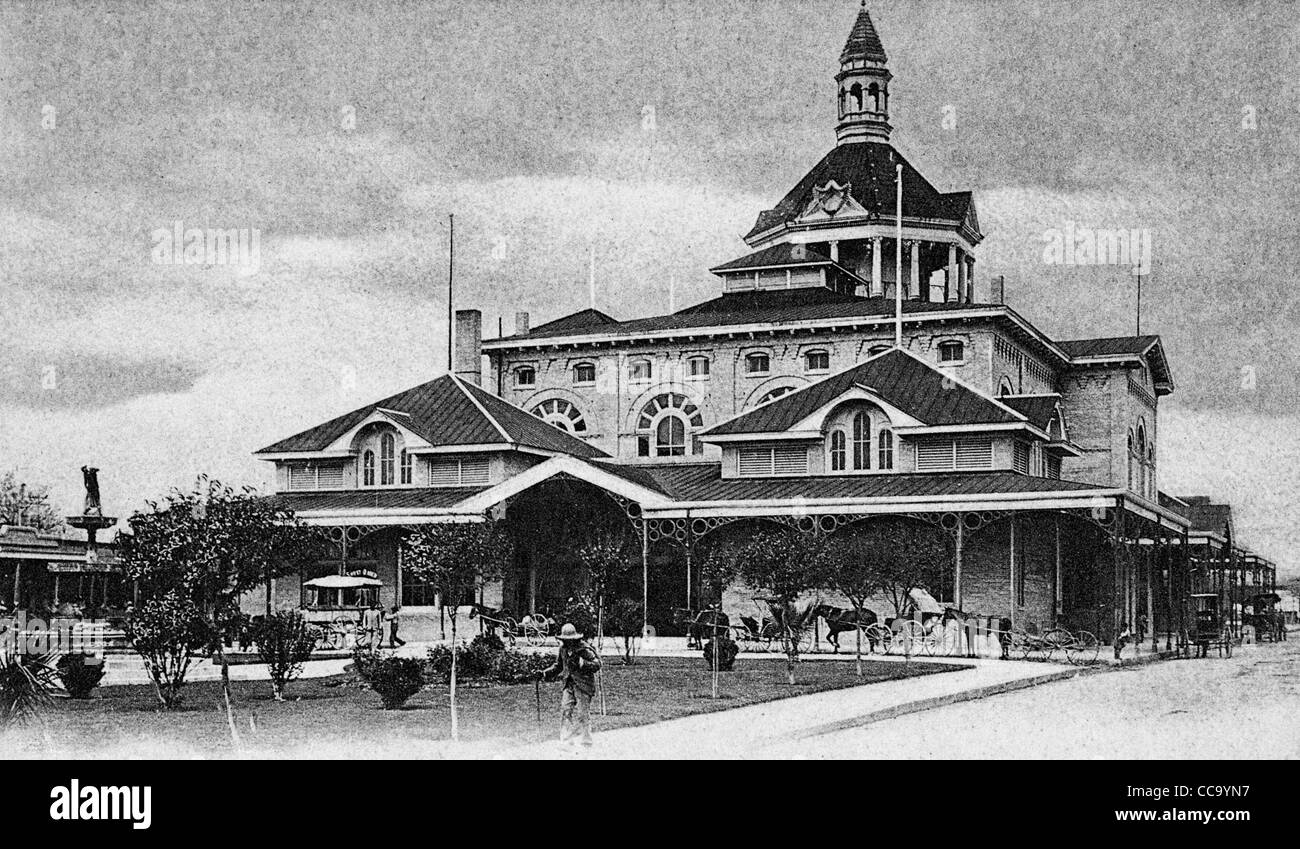 Marché de la ville, San Antonio, Texas, vers 1905 Banque D'Images