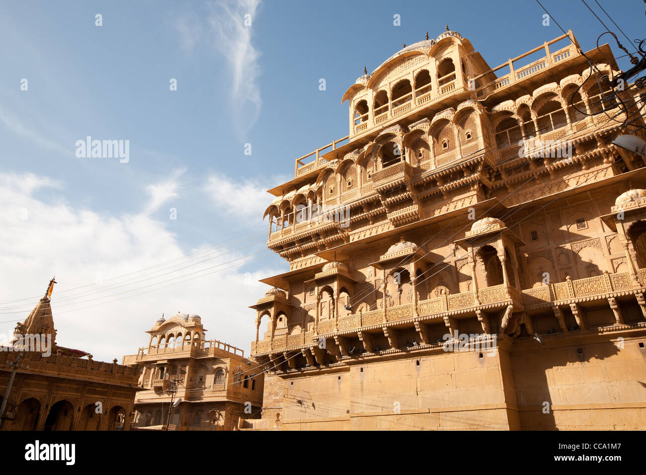 Le Fort Palace, dans la région de Fort de Jaisalmer, dans le Rajasthan, Inde Banque D'Images