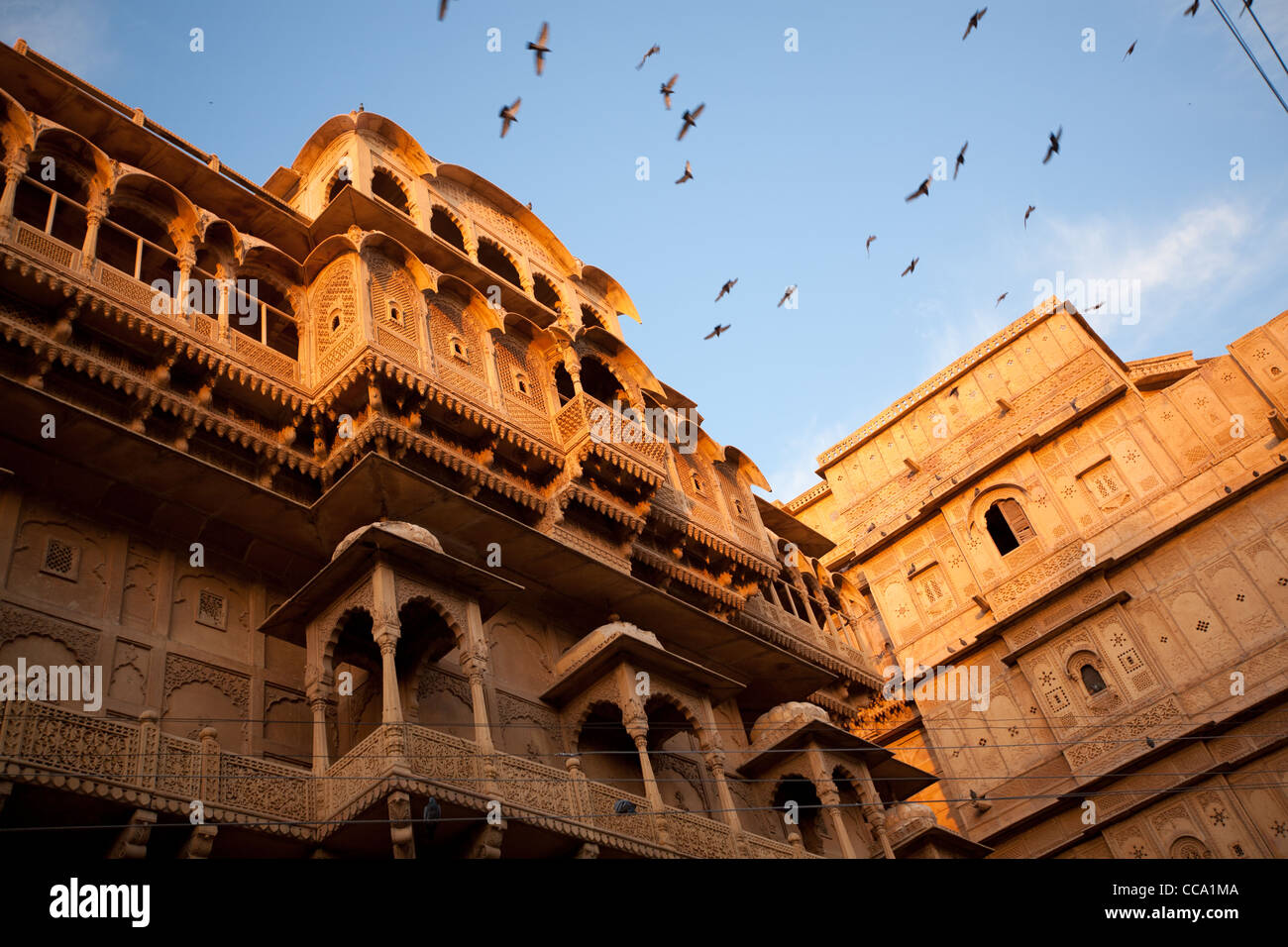 Le Fort Palace, dans la région de Fort de Jaisalmer, dans le Rajasthan, Inde Banque D'Images