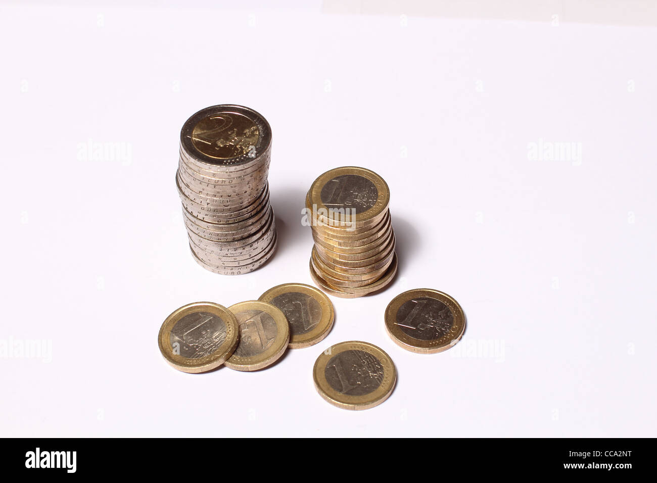 Rouleau de pièces de monnaie Banque D'Images