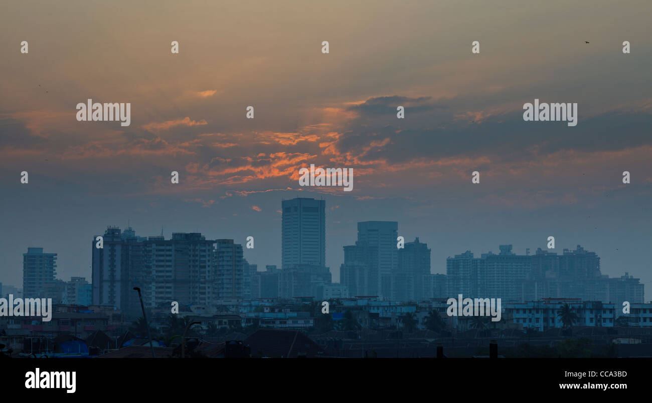 Mumbai (Bombay) skyline Banque D'Images